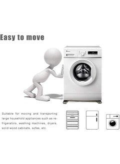 ZSIGNS ZSIGNS Heavy Duty Furniture Lifter Mover Tool Set Furniture Moving Roller Wheel Set for Washing Machines FridgeSofa Wardrobes Adjustable Height Furniture Lifter Tool 2  - Image 4
