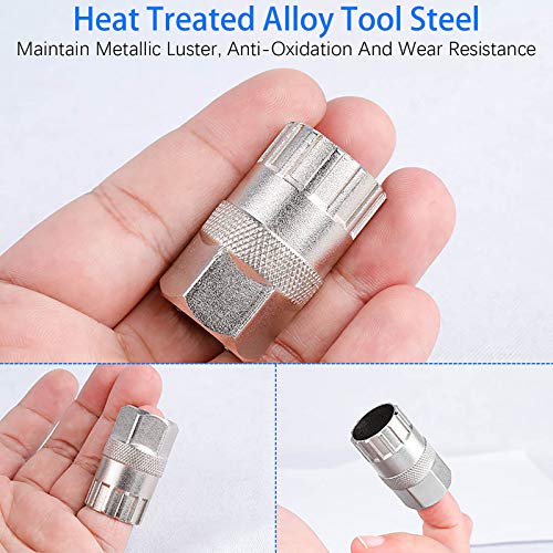 VANICE Bike Freewheel Removal Repair Lockring Tool for Shimano, Sunrace and Other 12 Spline Freewheels - Image 2