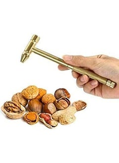 HEBEZON HEBEZON 5 in 1 Small Hammer Small Round Hammer Multifunctional Copper Hammer Screwdriver with Bottle Opener Musical Acessories Toolkit and Screwdriver Hand Repairing Tools Pack of 1  - Image 2