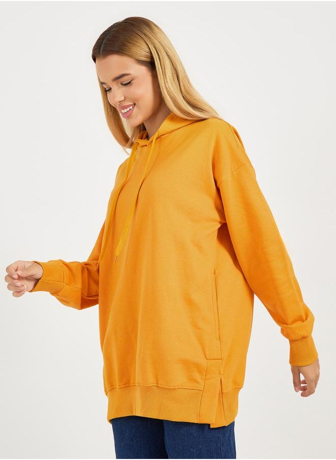 Styli - Oversized Longline Hoodie with Dropped Shoulder - Image 1