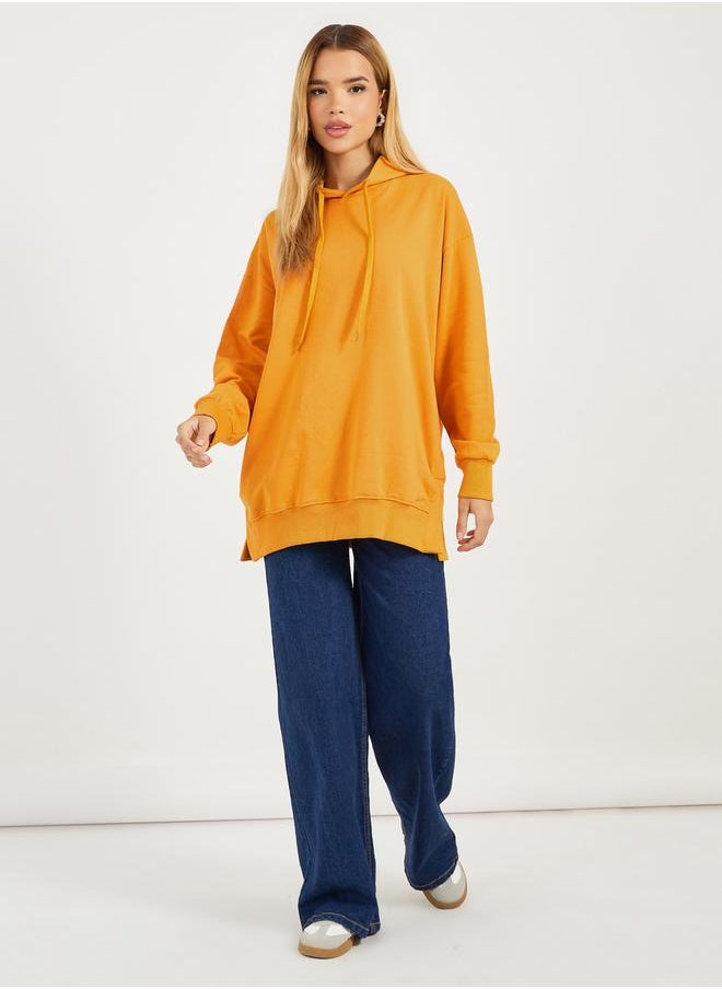 Styli - Oversized Longline Hoodie with Dropped Shoulder - Image 1