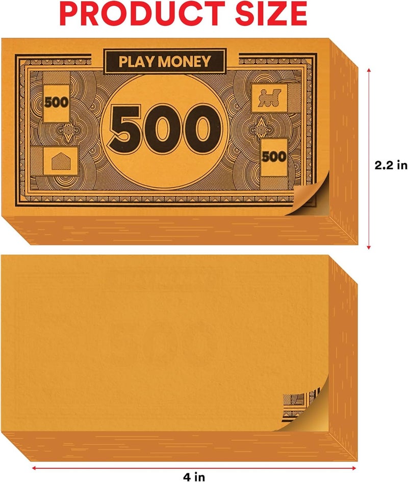 oreven Play Money Compatible for Monoply Money 60 Each Bill Denomination, Mixed Colors: $1, $5, $10, $20, $50, $100, and $500 (3 Set) - Image 3