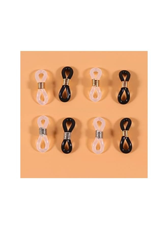 PROMASS 100pcs Eyeglass Chain Ends Adjustable Rubber Ends Connectors for Eye Glasses Holder Necklace Chain  - Image 4