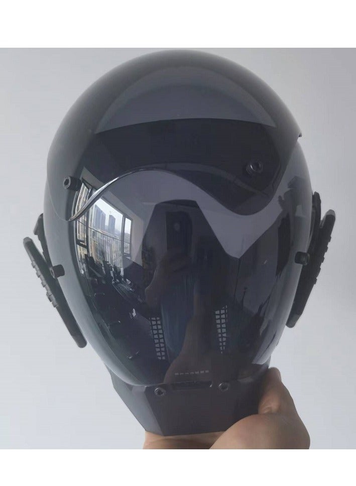 general Cyber Gothic Punk Helmet Mask for Men Motorcycle Futuristic Techwear Mask Cosplay  Party Music Accessories - Image 3