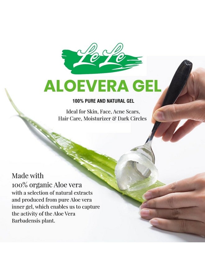 LELE Pure Aloe Vera Gel for Face,Skin and Hair | Hydrating, Moisturizing, Soothing,Glowing Skin | Multipurpose Gel for men Women and kids| 200gm. - Image 3