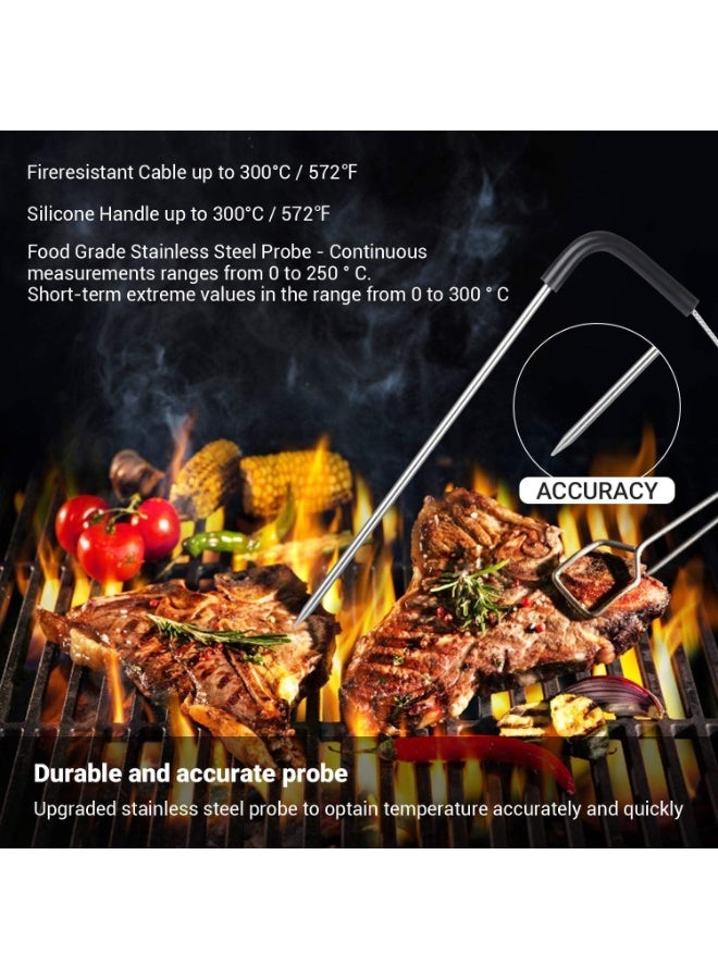 إنك بيرد ميزان حرارة لحوم انكبيرد اي بي تي-2X 150 قدم شواء طعام لاسلكي بلوتوث موازين حرارة رقمية للشواء دخان ويبر فرن الحلوى 2 محبس - Image 5