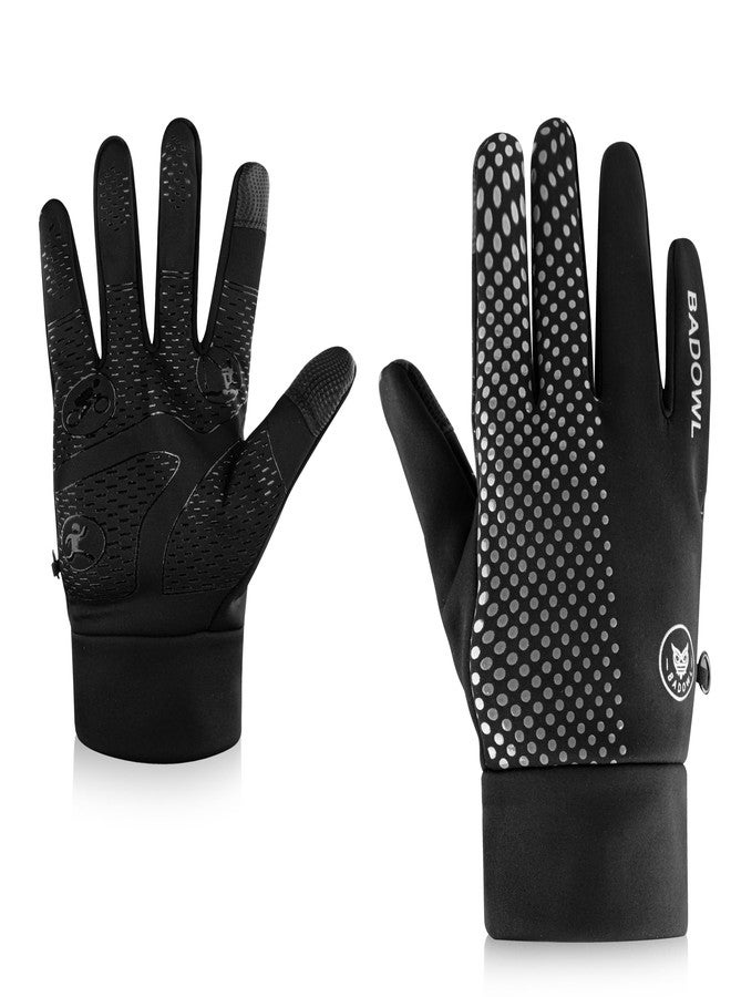 BADOWL Thermo Ride Water Resistant Winter Gloves for Men & Women with Anti-Slip Palm, Extended Wrist Cuff, Touchscreen Support, Cold Weather Riding Gear - Image 2