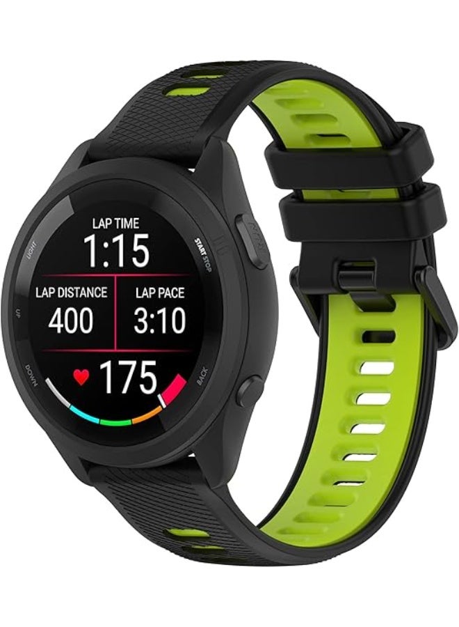 مناسبة لـ Garmin Forerunner 265S 255S Watch Bands ، 18mm الإفراج السريع حلقات استبدال السيليكون الدائمة أسرات الأسار مناسبة لـ Garmin Vivoactive 4S / Vivomove 3S / Venu 2S - Image 1