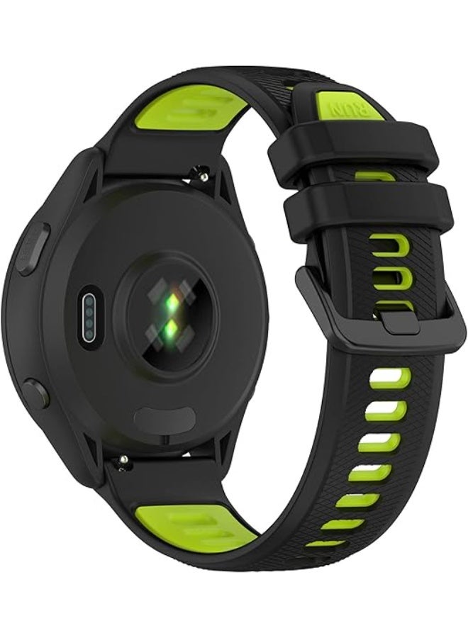 مناسبة لـ Garmin Forerunner 265S 255S Watch Bands ، 18mm الإفراج السريع حلقات استبدال السيليكون الدائمة أسرات الأسار مناسبة لـ Garmin Vivoactive 4S / Vivomove 3S / Venu 2S - Image 2