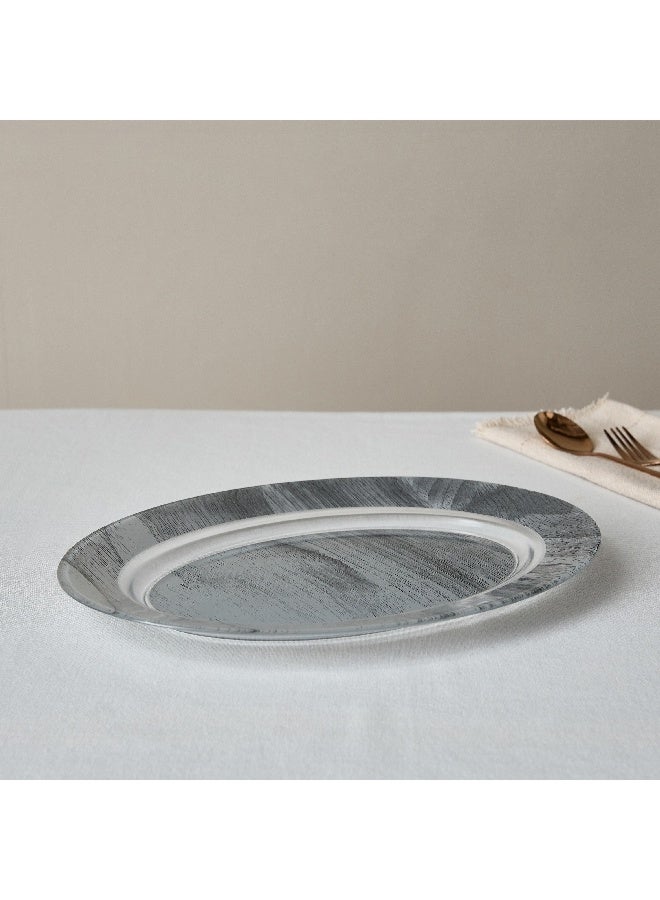 Home Box Luminarc Temp Direct Wood Print Oval Plate 35 x 2.45 x 25.7 cm - Image 1