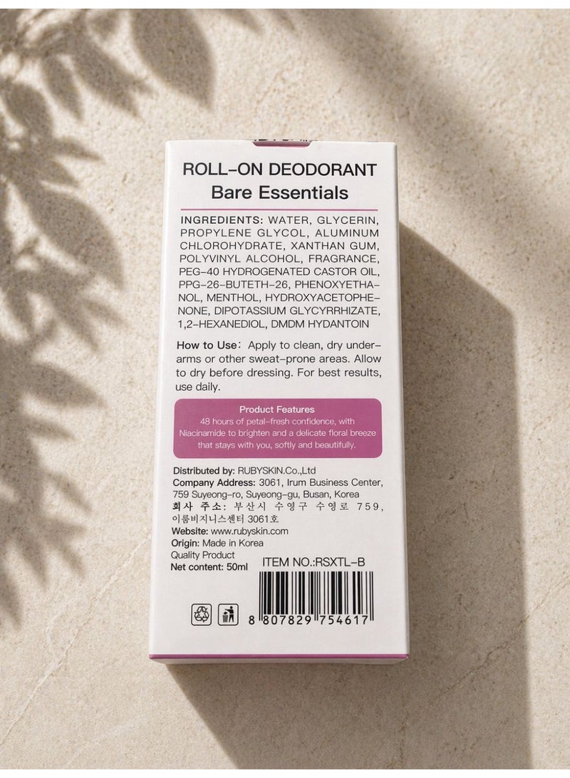 RUBYSKIN Bare Essentials Roll-On Deodorant 50 ml - Image 4