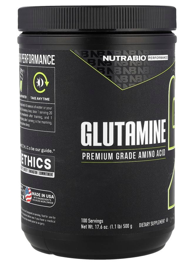 NutraBio Glutamine 1.1 lb (500 g) - Image 2