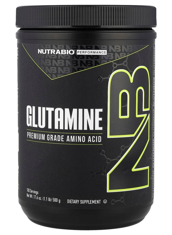 NutraBio Glutamine 1.1 lb (500 g) - Image 1