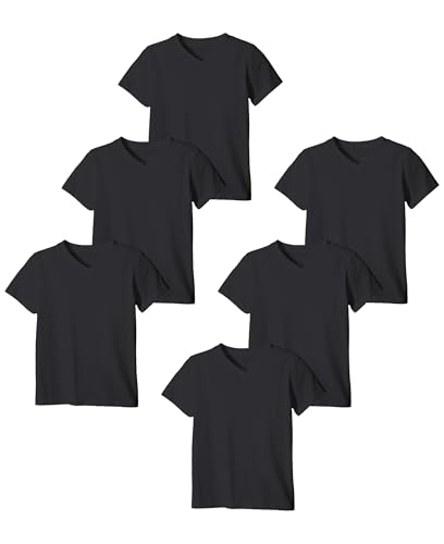 Andrew Scott Classic Men's White Short Sleeve Undershirts V Neck T Shirt - Multi & Bulk Wholesale Packs - Image 1