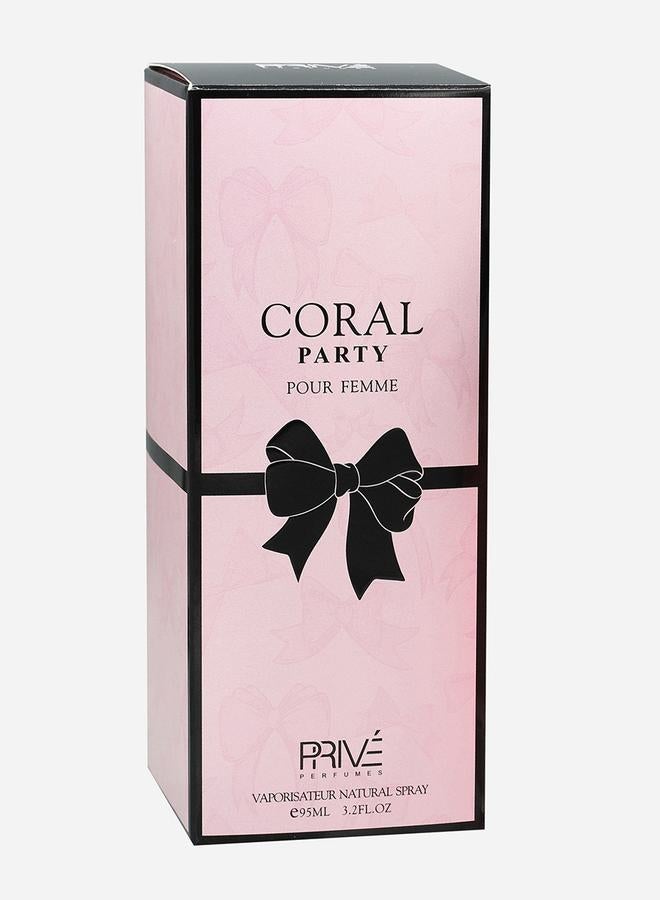 PRIVE Coral Party Pour Femme Eau De Parfum, 95ml - Image 1