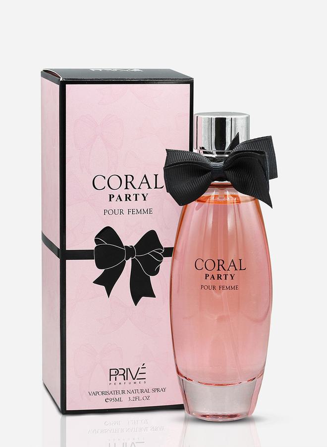 PRIVE Coral Party Pour Femme Eau De Parfum, 95ml - Image 2