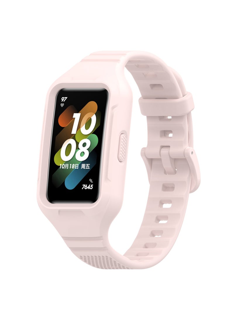 Straps Replacement for Huawei Band 10/9/8/7/6/6 Pro,Honor Band 10/9/8/7/6 Soft Tpu Band for Men,Women,Pink - Image 1