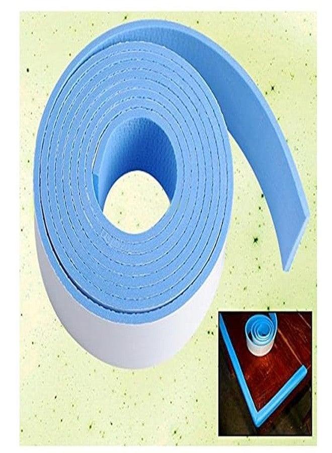 CLICKSWIFT شريط حماية حواف الأمان للأطفال من كليك سويفت، واقي وسائد إسفنجي بطول مترين، شريط/قضيب/شرائط مسطحة لحماية الأثاث والرخام والجدران وحواف الوسائد الزجاجية، قطعة واحدة (متعدد الألوان) - Image 4