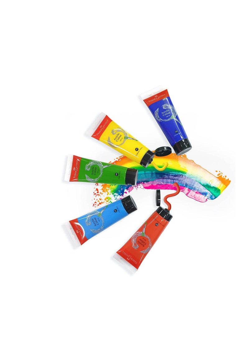 Faber-Castell Acrylic Colour Paint 120 ml Tube Phthalo Green - Image 3