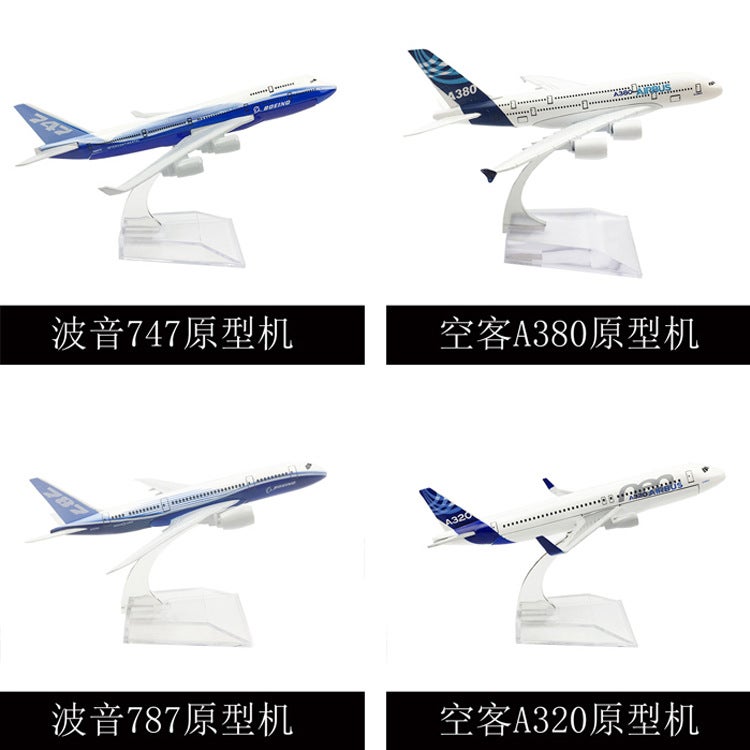 16Cm Alloy Aircraft Model Boeing 737 Boeing 747 Airbus 380 Boeing 777 Aircraft - Image 2