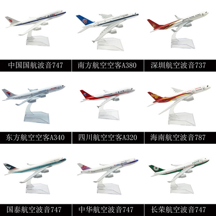 16Cm Alloy Aircraft Model Boeing 737 Boeing 747 Airbus 380 Boeing 777 Aircraft - Image 5