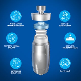 blu NXT LVL Shower Softener & Filter – Softens shower water for smoother skin & hair. Works with all standard showers or pairs with the blu Ionic Shower Filter for enhanced softness, 2-Year Warranty - view 2