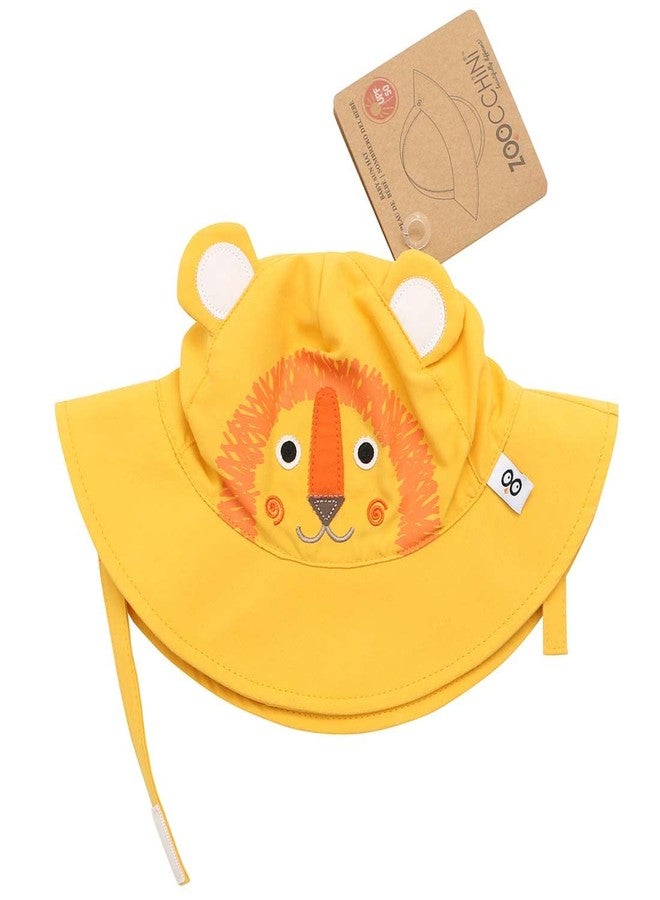 ZOOCCHINI Baby & Toddler Sun Hat - UPF 50+ Protection, Lightweight Quick-Drying Microfiber, for Beach, Pool, and Outdoor Fun, Small (3-6 Months), Leo The Lion - Image 2
