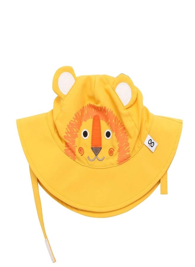 ZOOCCHINI Baby & Toddler Sun Hat - UPF 50+ Protection, Lightweight Quick-Drying Microfiber, for Beach, Pool, and Outdoor Fun, Small (3-6 Months), Leo The Lion - Image 1