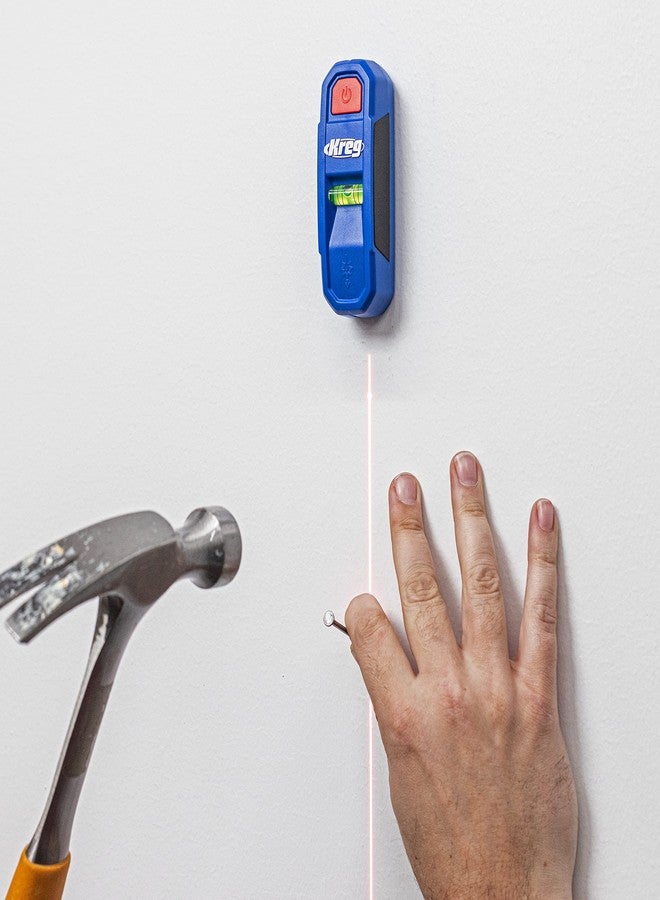 كريج Kreg KMM1000LZ - جهاز Kreg المغناطيسي للكشف عن العوارض الخشبية مع علامة ليزر - جهاز الكشف عن العوارض الخشبية وماسح الجدران - أداة الكشف عن العوارض الخشبية المغناطيسية - مع مغناطيس دقيق للعوارض الخشبية - Image 5