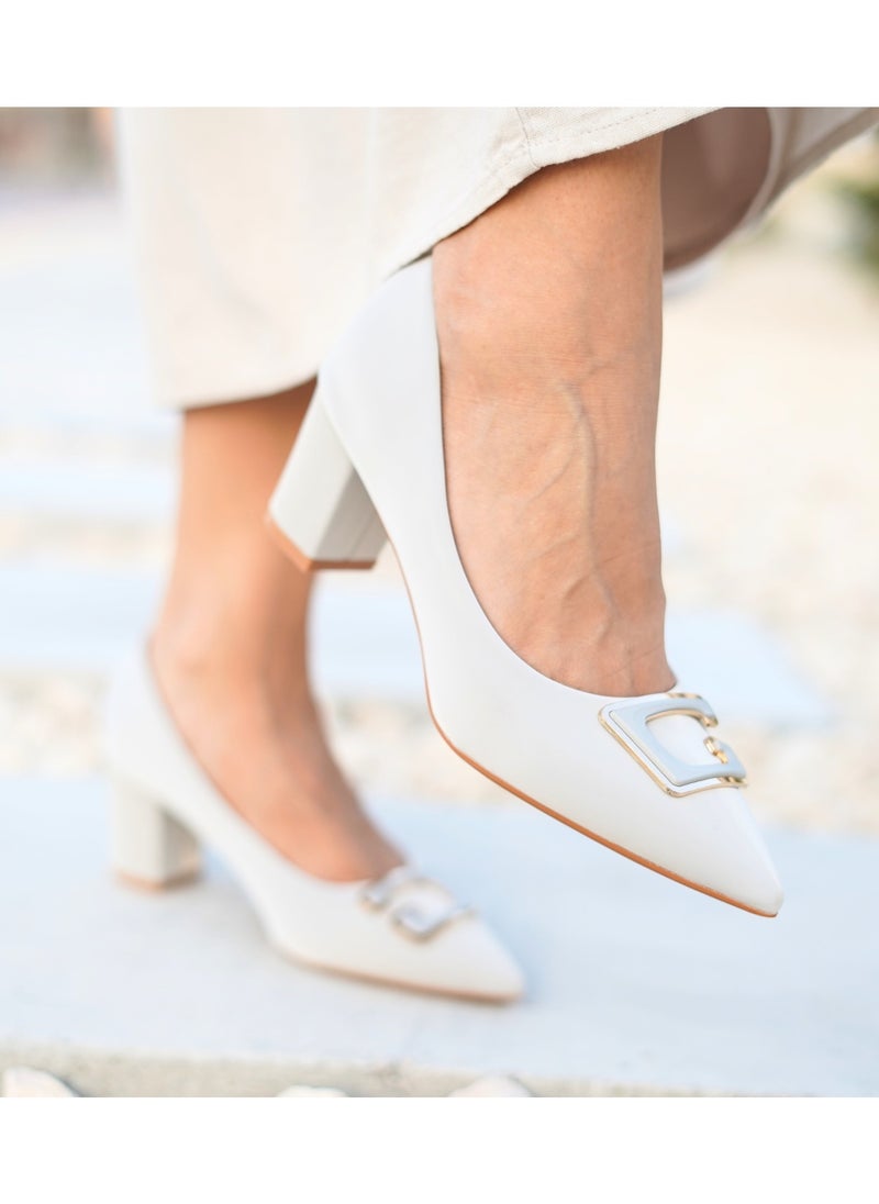SD.Felano - Women High Heels Pumps Shoes | Closed Pointed Toe, Comfortable, Casual Slip-On Heels for Girls & Ladies | Lightweight Women's Fashion Shoes for Work, Bride Wedding Dress Platform Heels Shoes - Image 1