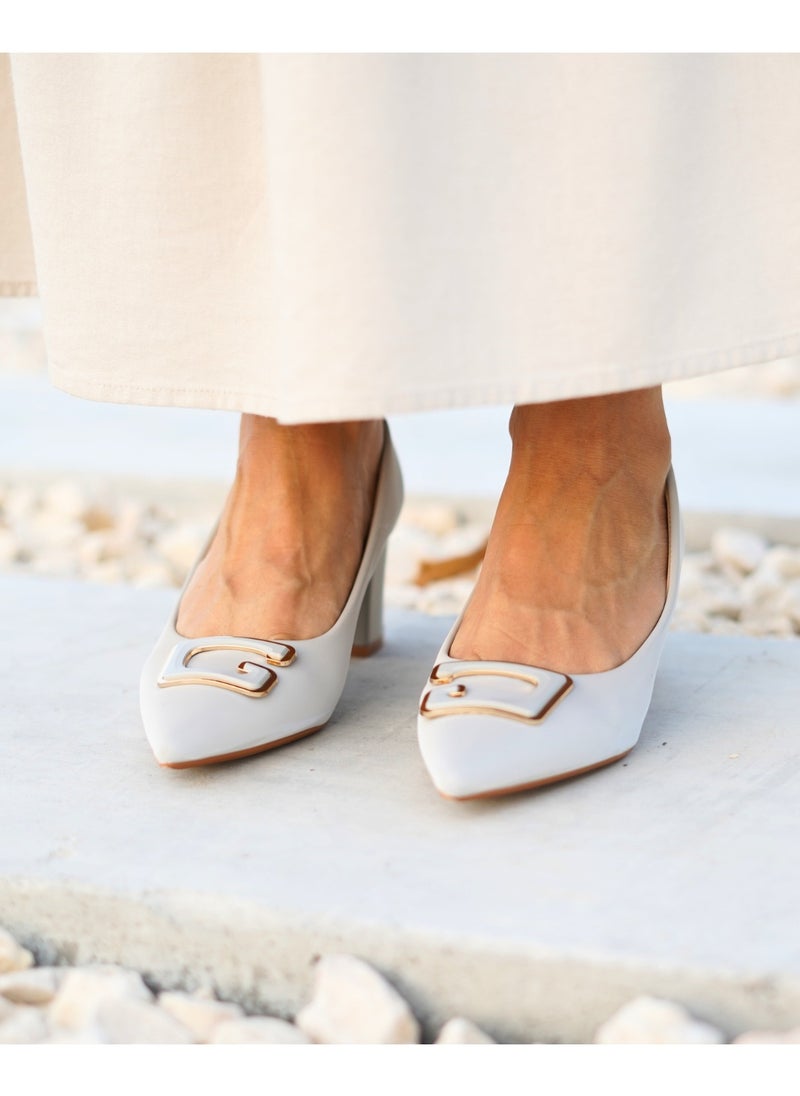 SD.Felano - Women High Heels Pumps Shoes | Closed Pointed Toe, Comfortable, Casual Slip-On Heels for Girls & Ladies | Lightweight Women's Fashion Shoes for Work, Bride Wedding Dress Platform Heels Shoes - Image 1
