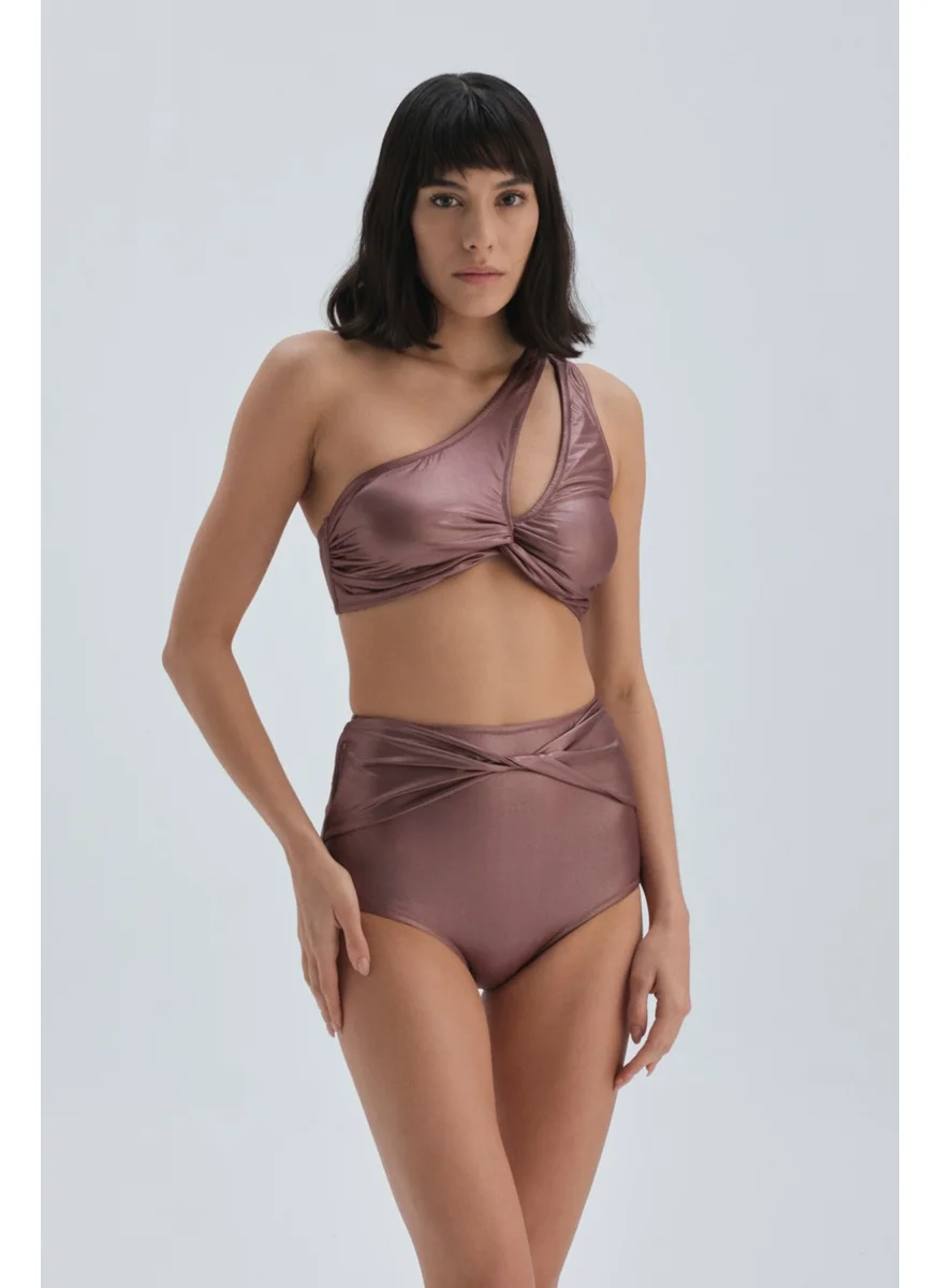 dagi Bronze One Shoulder Bikini Top