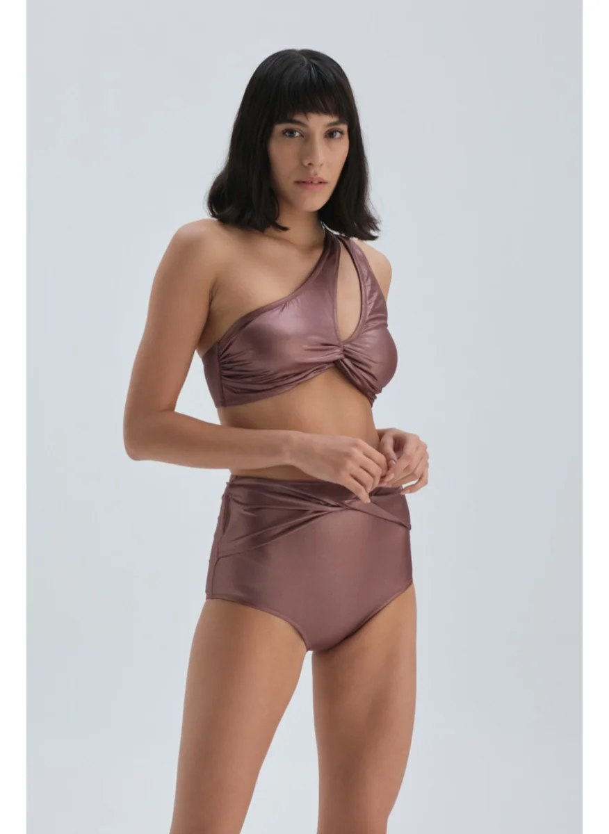 dagi Bronze One Shoulder Bikini Top