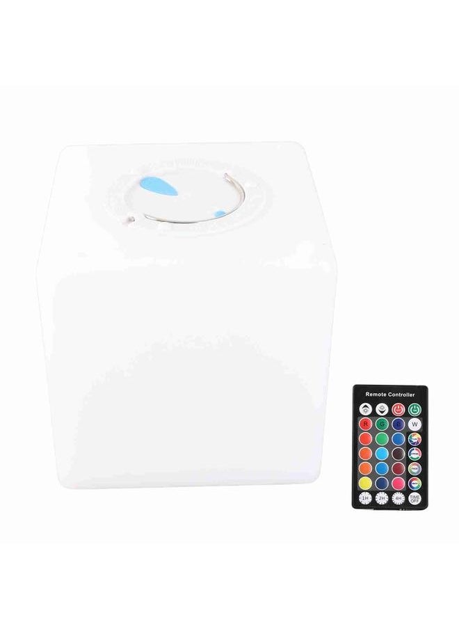 NIBEMINENT - LED Cube Light 4 Level Brightness Adjustment Multicolored Color Changing Rechargeable Light Cube with Remote Control - Image 1