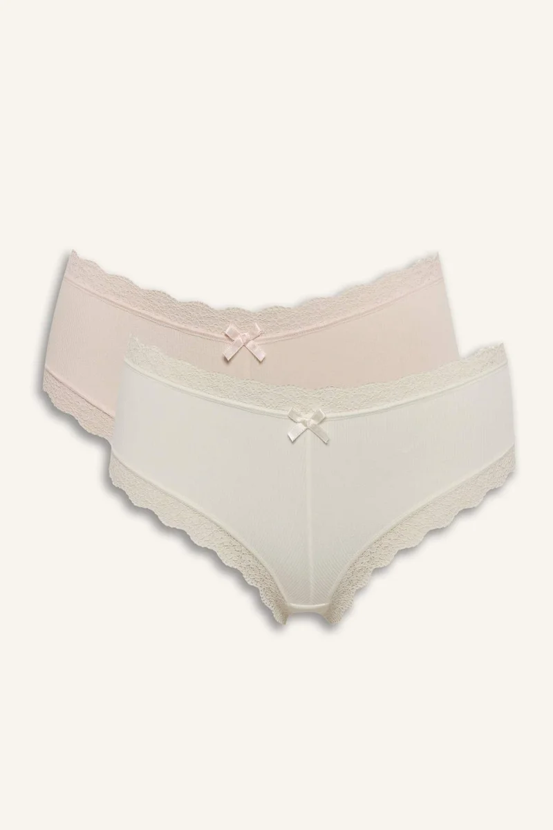 ديفاكتو Lace Detail Micro 2 Piece Hipster Panties