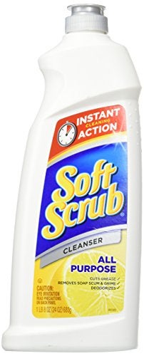 Soft Scrub Total All Purpose Bath & Kitchen Cleanser, Lemon Scent 24 oz (Pack of 3) - Image 3
