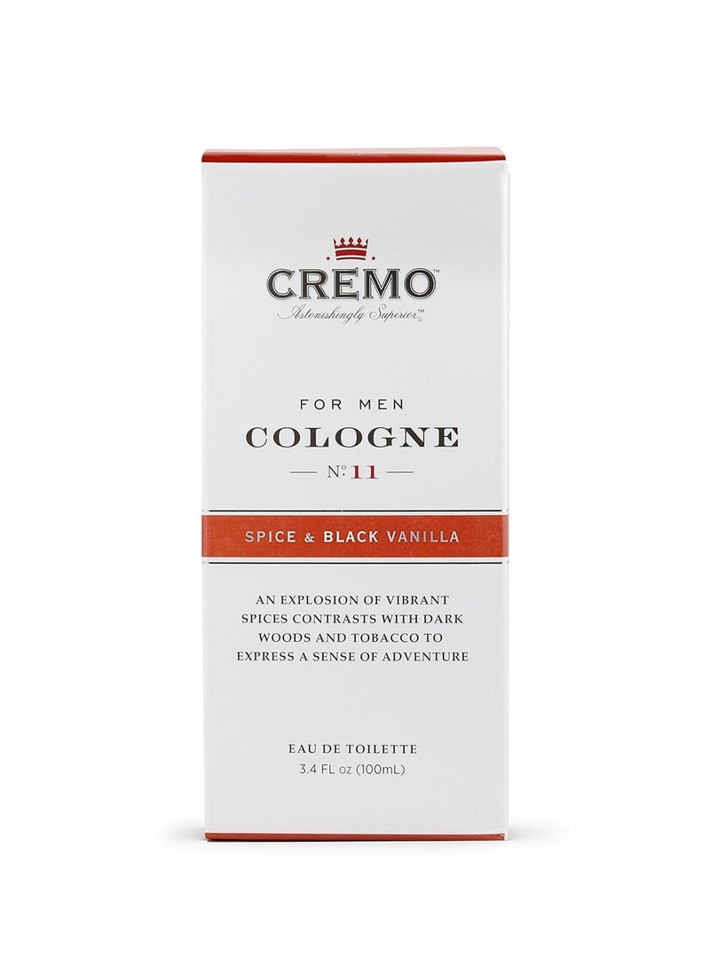 cremo - Cremo Spice & Black Vanilla Cologne Spray, An Explosion of Vibrant Spices and Black Vanilla, 3.4 Fl Oz - Image 1