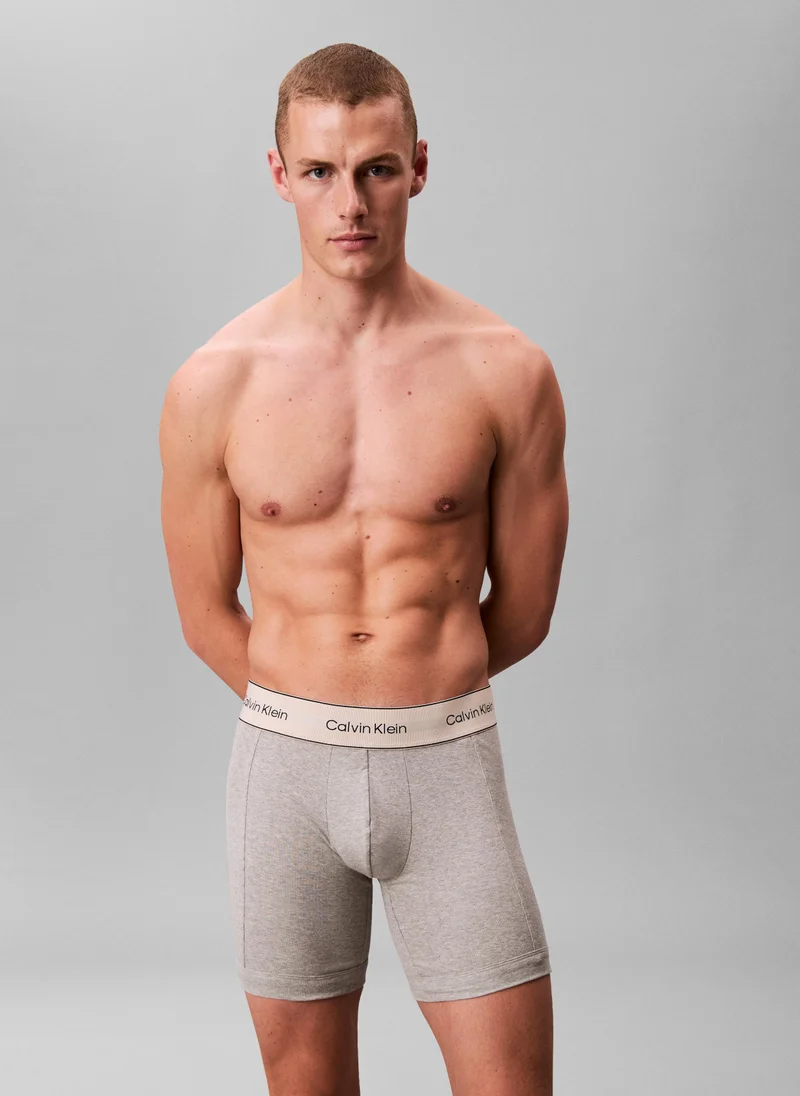 كالفن كلاين ثلاث عبوات بوكسر بريفز قطن مريح