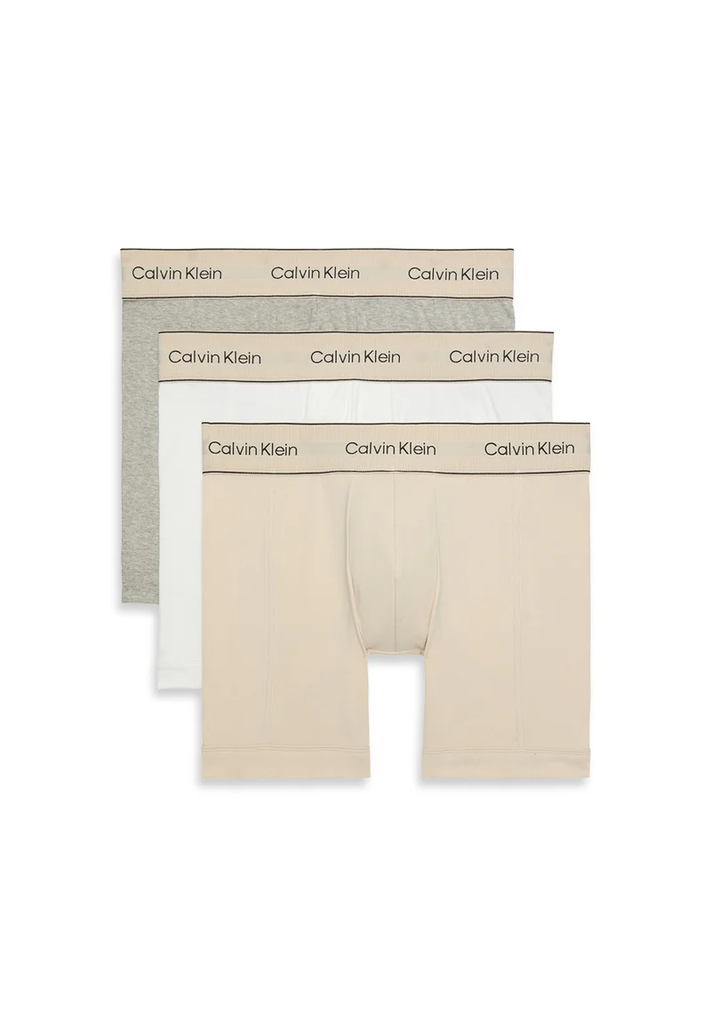 كالفن كلاين ثلاث عبوات بوكسر بريفز قطن مريح
