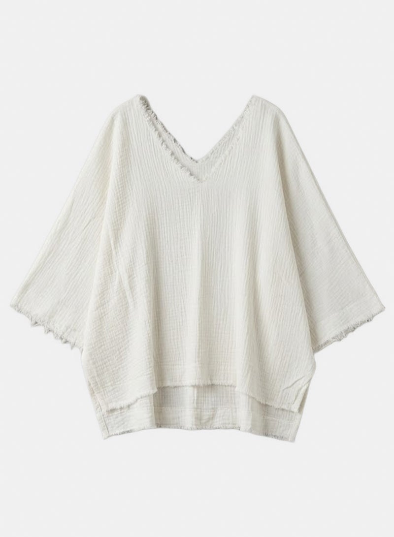 Clue Drop-Shoulder Beach Top - Image 1