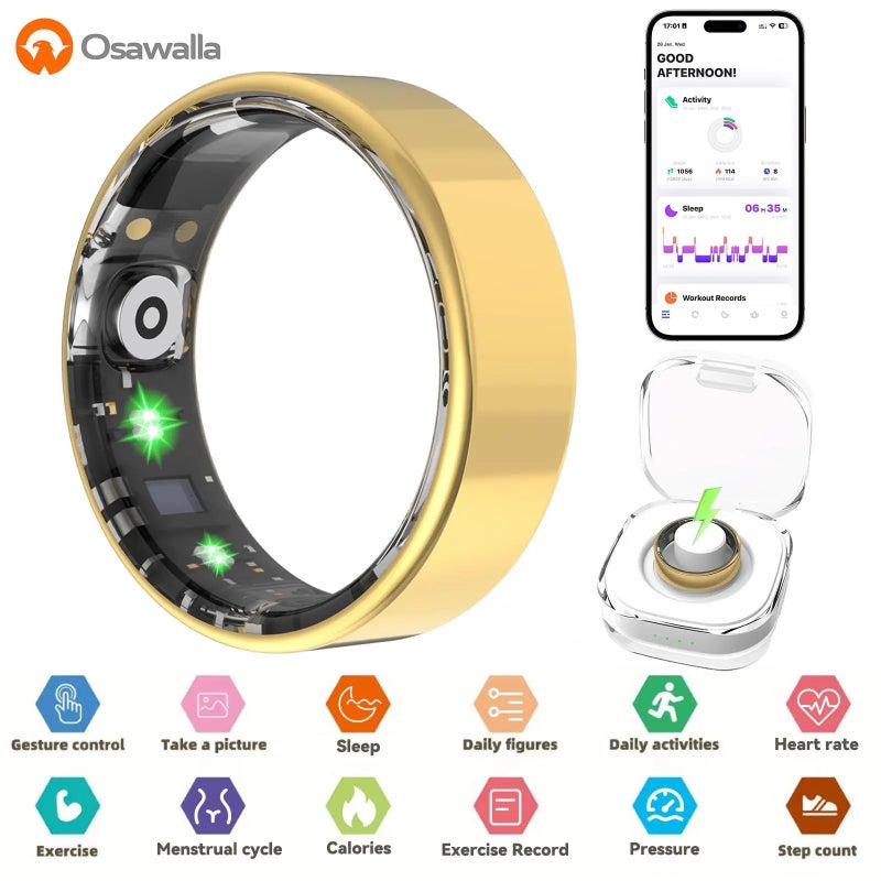 2026 New Smart Ring, No Subscription Fees, Health Tracker for Outdoor Sports, Waterproof Fitness Ring, Gift for Women, Men &  Couples - Image 2