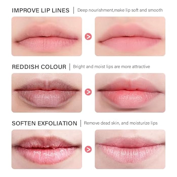Loske Sleeping lip mask, Nourish & Hydrate Lip Mask With Vitamin C, Antioxidants, Lip Balm, Lip Skin Care, Improve Lip Color, Reduce Lip Lines (Grapefruit) - Image 5