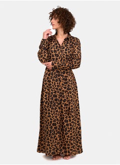 Clue Leopard Print Maxi Dress  - Image 1