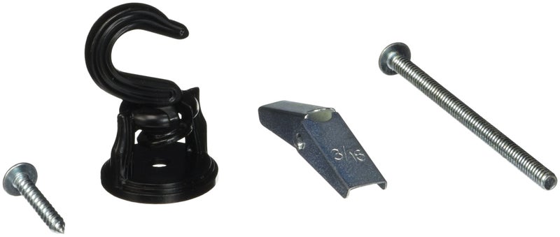 Panacea 86131 Swivel Ceiling Hook, Black - Image 3