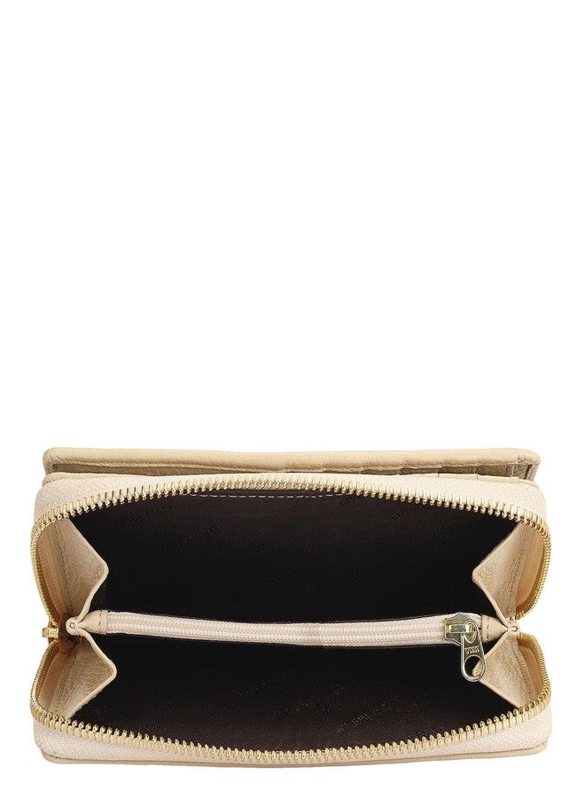 Da Milano Premium Leather Wallet for Women | Multi Compartment Travel Wallet - White (10018OL) - Image 5