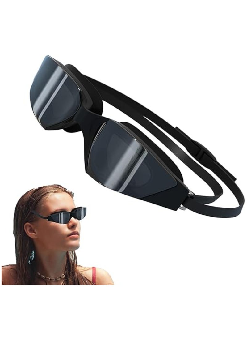 Generic - Anti-Fog Swimming Goggles for Adults, UV Resistant and Waterproof, Adjustable Swim Goggles with Wide Clear Vision for Men and Women, Perfect for Pool and Open Water Use. - Image 1