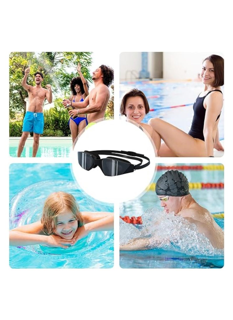 Generic - Anti-Fog Swimming Goggles for Adults, UV Resistant and Waterproof, Adjustable Swim Goggles with Wide Clear Vision for Men and Women, Perfect for Pool and Open Water Use. - Image 1