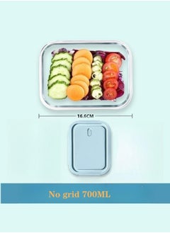 XiuWoo 3 Piece Microwave Heating High Lunch Box Glass Bowls 1090ml/700ml/410ml with Insulation Bag Borosilicate Glass Clear ‎23 x 15 x 5 cm  - Image 3
