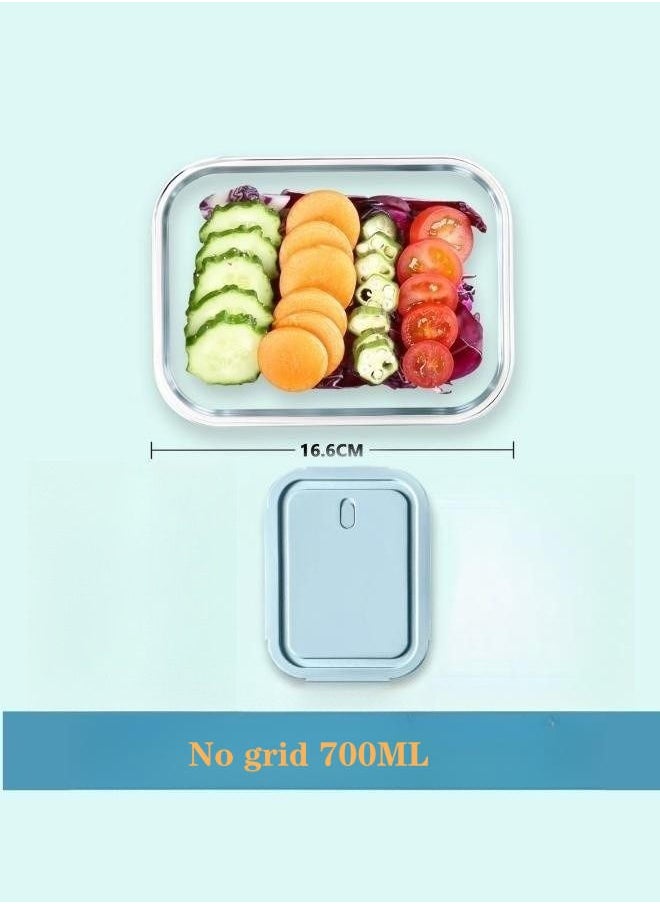 XiuWoo 3 Piece Microwave Heating High Lunch Box Glass Bowls 1090ml/700ml/410ml with Insulation Bag Borosilicate Glass Clear ‎23 x 15 x 5 cm  - Image 3