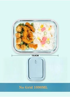 XiuWoo 3 Piece Microwave Heating High Lunch Box Glass Bowls 1090ml/700ml/410ml with Insulation Bag Borosilicate Glass Clear ‎23 x 15 x 5 cm  - Image 2
